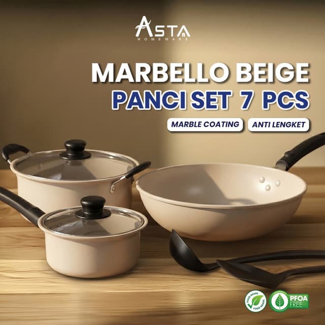 GiPP Peralatan Masak 1 Set Grey 10pcs Anti Lengket Cocok untuk semua kompor Bebas PFAS &amp; PTFE &amp; PFOA